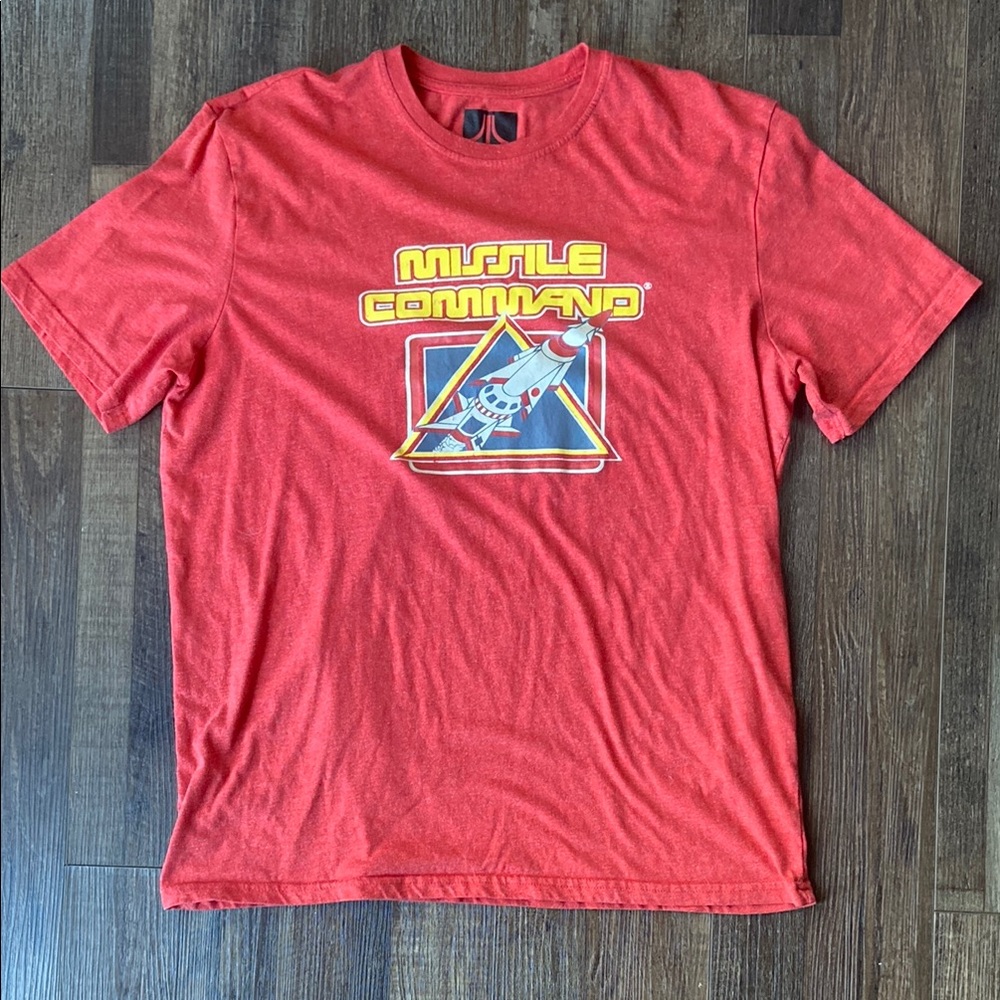 Atari Missile Command Red Heathered tshirt